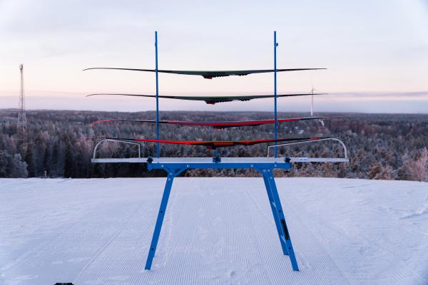 All Ski vallaställning med skidställning för fyra par längdskidor